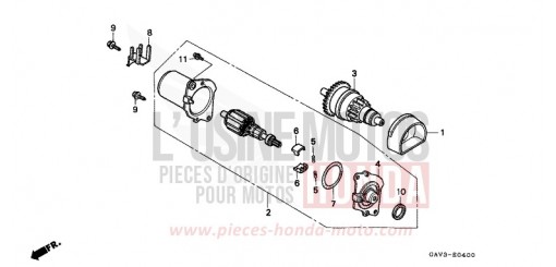 MOTEUR DE DEMARRAGE SJ50S de 1995